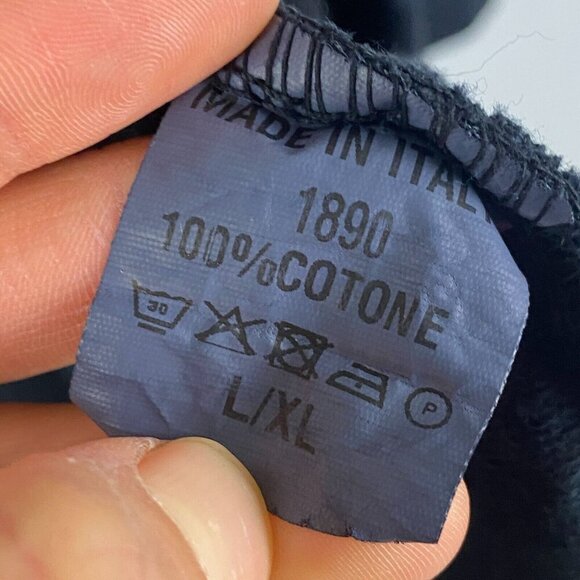 Bella Amore Cardigan Sweater Size L/XL Open Front Cotton Pockets Made in Italy - Picture 5 of 10